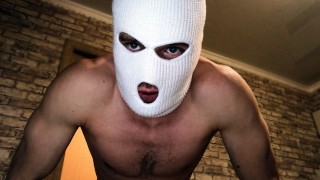 Homemade Dirty Talk Humiliation Dominant DADDY In Balaclava FUCKS His SLAVE And Cums In Your MOUTH