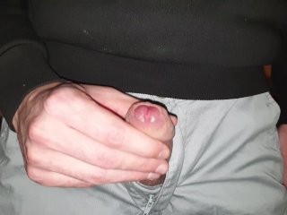 A Hole In Shorts Is Enough For Moaning Cumshot! After Work Too Horny ToEven Take Off_My Clothes...