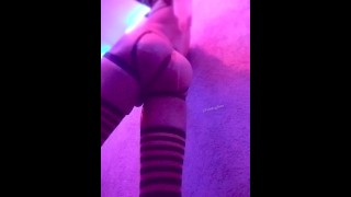 Lubed up Femboy Fingering his Sloppy Ass