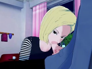 Guy Enters_Android 18's Room and Fucks Her Dragon Ball Z Anime Hentai Uncensored_Android No.18