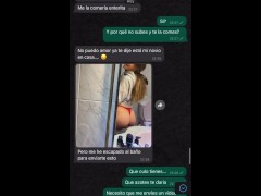 Chat sexual con la caliente de mi vecina (Whatsapp)