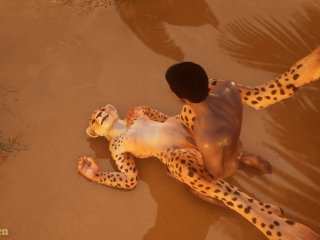 Hunter Did Not Return Cheetah to Zoo, Instead_He Passionately Fucked Her WildLife