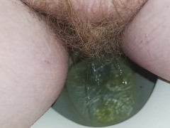 Hairy BBW takes piss in toilet 1/30/2023