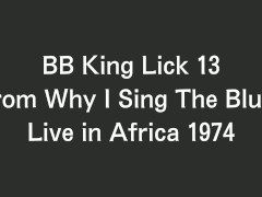 B.B. King Blues Guitar Lick 13 From Why I Sing The Blues Live in Africa 1974 / Blues Guitar Lesson