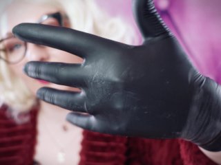 ASMR: Double Nitrile Gloves. Sexy Sounding SFW (safe for Work) Video withAmazing Close-up_Soundings