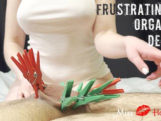 Frustrating Orgasm Denial For Locked Cuckold After Teasing And Edging Session. Amateur Femdom
