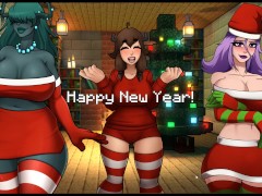 HornyCraft [Minecraft Parody Hentai game PornPlay ] Ep.22 a happy lunar year with three hot girls