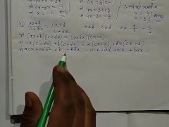 Quadratic Equation Math Part 5
