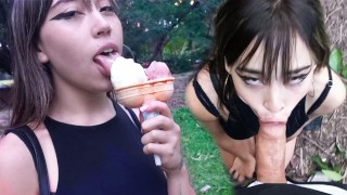 Your Wild Valentine's Date Ends Up Giving You A Head In A Public Park POV Caught Fuck & Facial
