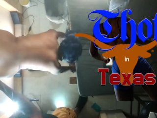 Thot In Texas - Interracial Fuck At The Gloryhole