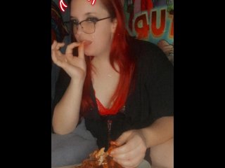 Cum For Me Baby In 5… 4… 3… Hot Milf Eats Wings While Instructing You To Cum Hard