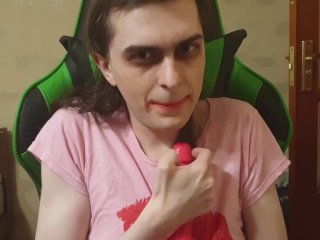 suck dildo on
