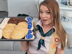 POVD Motivated Teasing Girl Scout Cookie Girl Fucks Big Dick