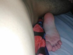 enjoying my girlfriend's ass and feet
