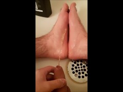washing my feet with piss