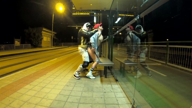 640px x 360px - Quick Risky Sex at Public Bus Stop with Squirt Orgasm and Cum in my Mouth  Dada Deville - Pornhub.com