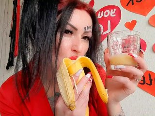 Dominatrix Nika Seisually_Chews Fruit and Spits It Into Your Glass. BonAppetit!