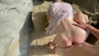 Petite A Stroll Along The Beach Transforms Into A HOT Fuck Summa Dream