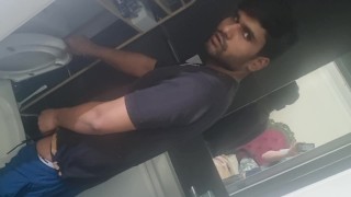 Big Black Cock Pissing In A Non-Human Toilet By A Dominant Black BBC Alpha Indian Desi Prince Charming Looking Bad Boy