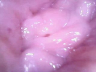 Fingering Hairy Pussy Extreme Close Up Internal Camera