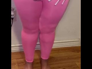 Watch This Ebony Piss Slut Wet Her Pink Tights… Pee Desperation