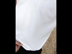 Jerking in public.. i was caught upon cumshot.HORNY