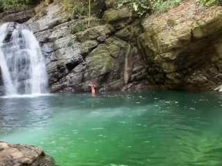 Magical Queer Trans Waterfall Swim And Masturbation