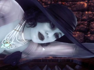 Alcina Dimitrescu Takes Anal Beads Dildo Up Her Ass Resident Evil Village Porn Parody