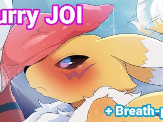 Furry Joi + Breath-Play Seduced By Renamon During Mating Season