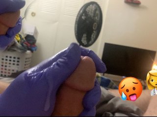 Kinky Female Nurse Milks My Cock For A Sperm Sample!
