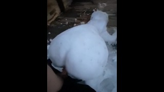 Frosty The Snowman's Girl Before She Melts From My Hot Cock