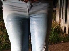 ⭐ Sexy Blonde Pees Herself In Public!