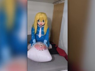 Kigurumi Blue Schoolgirl Humps Inflatable Breathplay