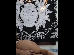 Big ass indian teen rubbing her wet pussy