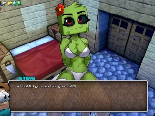 Minecraft Horny Craft - Part 28 Creeper_In Lingerie! Blowjob POV By_LoveSkySanHentai