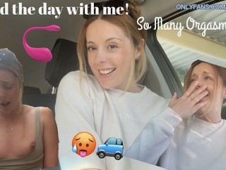 Orgasm Vlog Day!! Join me for a full day of public lush fun, BTS and so much cumming!