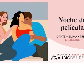 Relatos Para Tocarme: Noche De Pelis Acaba En Un Trío Con Mis Amigas [Audio Erótico En Español] 🎧