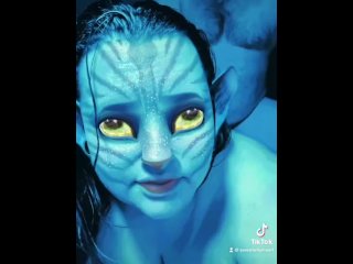 Fucking A Blue Avatar With An Out If This World Pussy And Mouth