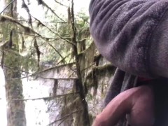 Almost Caught By Hikers After Cumming In Front Of Trent Falls Vancouver Island