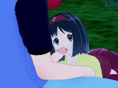 Erika and I have intense sex in the park at night. - Pokémon Hentai