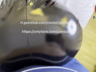 Amazing Mistress in LatexLeggins Grinding Her Booty Against Submissive_Guy, Incredible Ass- Gembdsm