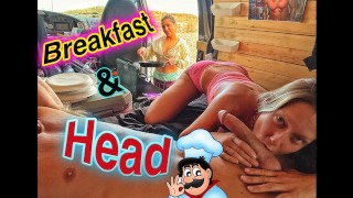 Tattoo Camping Breakfast And Head Threesome