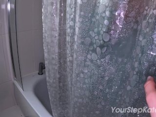 Lucky Stepson Gets A Surprise Blowjob After Shower