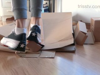 Sneakers Crushing Carton Boxes 2023 Part 01