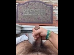 Jerking off outside hoping to get caught