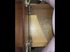 Pissing in a drawer