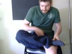 Wheelchair guy changes clothes