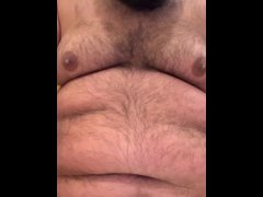 POV verbal Dom Chub playing with belly