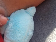 Cumming hard on my teddy