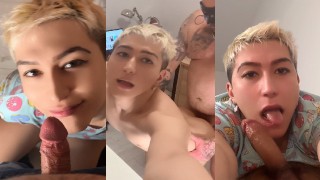 Rimjob Sweet Twink With Daddy's Cock In Mouth And Boi Pussy Yum Yum My Sweet Suga Daddy